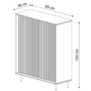 Ver imagem 3 de Balcão Gabinete Alto com 2 Portas Coleção Jazz