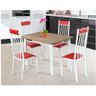 Conjunto Mesa Retangular para Cozinha Tubular com 4 Cadeiras Vitória Max Moveis Vitoria - 1