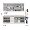 Ver imagem 4 de Cozinha Completa Americana 9 Peças sem Vidro Branco - Móveis Henn