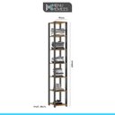 Ver imagem 3 de Guarda Roupa Casal Modulado para Closet Aberto Estilo Industrial Bacco MDP Carvalho Cinza - MENU