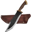 Ver imagem 1 de Faca Bowie Artesanal 8' Full Tang Aço Carbono 5160 Muito Forte 4mm Monobloco