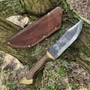 Ver mais imagens de Faca Bowie Artesanal 8' Full Tang Aço Carbono 5160 Muito Forte 4mm Monobloco