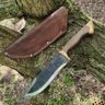 Faca Bowie Artesanal 8' Full Tang Aço Carbono 5160 Muito Forte 4mm Monobloco - 7