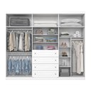 Ver mais imagens de Guarda-roupa Casal 262cm 6 Portas 4 Gavetas Arizona Henn