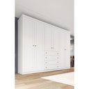 Ver imagem 6 de Guarda-roupa Casal 262cm 6 Portas 4 Gavetas Arizona Henn