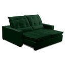 Ver imagem 2 de Sofa Retratil Reclinavel 2 Lugares 2,80m Atlantis Veludo Verde Lansofbr Lansof Brasil