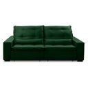 Ver imagem 4 de Sofa Retratil Reclinavel 2 Lugares 2,80m Atlantis Veludo Verde Lansofbr Lansof Brasil