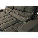 Ver imagem 6 de Sofá Retrátil Reclinável Supremo 3,00m Suede Velut Tabaco Molas no Assento - King House
