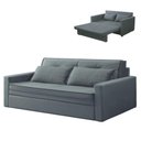 Ver imagem 1 de Sofá Cama Casal 2 Lugares Quarto Sala Kitnet Sleep Cinza - Larbelle