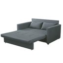 Ver imagem 3 de Sofá Cama Casal 2 Lugares Quarto Sala Kitnet Sleep Cinza - Larbelle