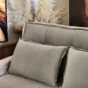 Ver imagem 5 de Sofá Cama Casal 2 Lugares Quarto Sala Kitnet Sleep Cinza - Larbelle