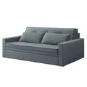 Ver imagem 2 de Sofá Cama Casal 2 Lugares Quarto Sala Kitnet Sleep Cinza - Larbelle