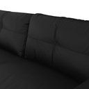 Ver imagem 6 de Conjunto Sofá Kenny G43 6 Lugares 240cm Preto Couro para Sala de Estar Gran Belo