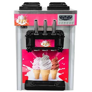 Máquina de Sorvete Expresso 3 Sabores Inox Conservação Noturna - 220v