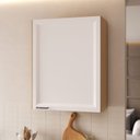 Ver imagem 1 de Armário Aéreo Planejado 1 Porta 60cm Soho CabeCasa MadeiraOriginals Freijó/Branco
