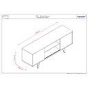 Ver imagem 3 de Rack Lisboa para Tv até 55 Polegadas - Cinamomo / Off White - Madetec