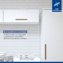 Ver imagem 7 de Lavanderia Modulada Uberaba 1 Armário Multiuso e 2 Armários Aéreos - Kaiki Móveis Branco