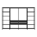 Ver imagem 4 de Closet Aberto Modulado Arara Organizadora com Cabideiro 270cm Allegra Multimóveis Mp4390 Preto
