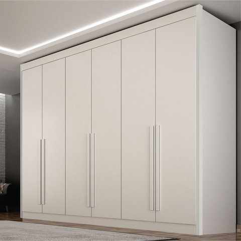 Guarda Roupa Casal 6 Portas 6 Gavetas 100% MDF Diamante