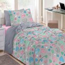 Ver imagem 3 de Edredom Buettner Solteiro Malha 100% Algodão Basic Estampado Amores 150mx220m Cinza