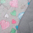 Ver imagem 2 de Edredom Buettner Solteiro Malha 100% Algodão Basic Estampado Amores 150mx220m Cinza