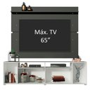 Ver imagem 4 de Rack Madesa Cancun e Painel para Tv até 65 Polegadas - Branco/preto