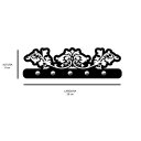 Ver imagem 4 de Porta Chaves de Parede em Mdf 6 Mm Arabesco Pc132:preto