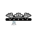 Ver imagem 3 de Porta Chaves de Parede em Mdf 6 Mm Arabesco Pc132:preto