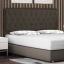 Ver imagem 1 de Cabeceira Cama Box Queen Jadi 160 Cm Suede Marrom - MV Estofados Shop