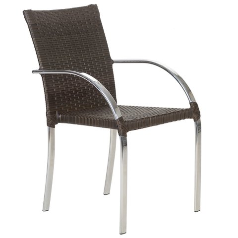 1 Cadeira Ascoli Decore Mobília Pedra Ferro