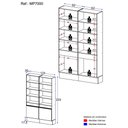 Ver imagem 3 de Armário/Estante Escritório 2 Portas Multimóveis MP7000 Branco