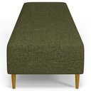 Ver imagem 6 de Kit 02 Puffs Decorativo Sala de Estar Bali W01 Pés Palito 170x60cm Linho Verde - Lyam Decor