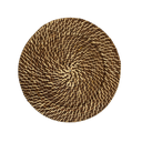 Ver imagem 5 de Kit 24 Sousplats Redondos Marrom-Claro 32 cm Bambu e Rattan