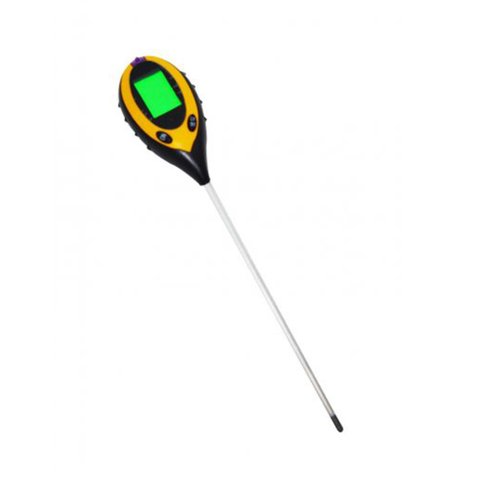 Medidor Ph Solo Digital 4 Em 1 Temperatura Umidade Intensidade Solar Analise Haste 200mm Phd-3000 Po