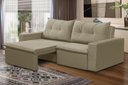 Ver imagem 1 de Sofá Retrátil 2 lugares 1,80m Luana Suede Bege Madelina Decor