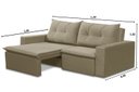 Ver imagem 3 de Sofá Retrátil 2 lugares 1,80m Luana Suede Bege Madelina Decor