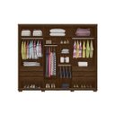 Ver imagem 2 de Guarda-Roupa Casal 3 Portas com Espelho New Fortuno Robel Jacarandá Madeirado