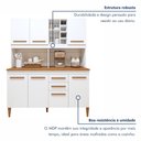 Ver imagem 2 de Kit de Cozinha Toronto 7 Portas 2 Gavetas - Kaiki Móveis Branco