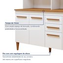 Ver imagem 4 de Kit de Cozinha Toronto 7 Portas 2 Gavetas - Kaiki Móveis Branco