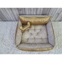 Ver imagem 5 de Cama G Dourada e Bege Pet Colchão para Cachorro G Caminha Caes e Gatos Personalizada com Nomes