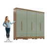 Quarto Modulado 3 Peças 6 Portas 3 Gavetas Smart Plu - 5