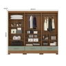 Quarto Modulado 3 Peças 6 Portas 3 Gavetas Smart Plu - 10