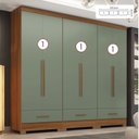 Ver imagem 2 de Quarto Modulado 100% MDF 3 Peças 6 Portas 3 Gavetas Smart Plu