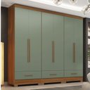 Ver imagem 1 de Quarto Modulado 100% MDF 3 Peças 6 Portas 3 Gavetas Smart Plu