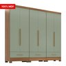 Quarto Modulado 100% MDF 3 Peças 6 Portas 3 Gavetas Smart Plu - 6