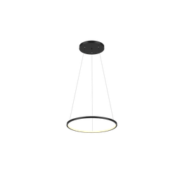 Lustre Pendente Anel de Led Hoop 1 Argola Aro em Alumínio 17W - 1