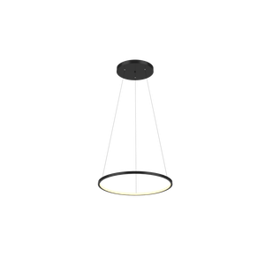 Lustre Pendente Anel de Led Hoop 1 Argola Aro em Alumínio 17W