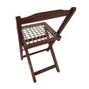 Ver imagem 2 de Cadeira Dobrável Modelo Convencional com Assento de Corda