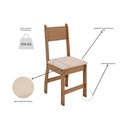 Ver imagem 5 de Conjunto Mesa de Jantar 4 Lugares Milano