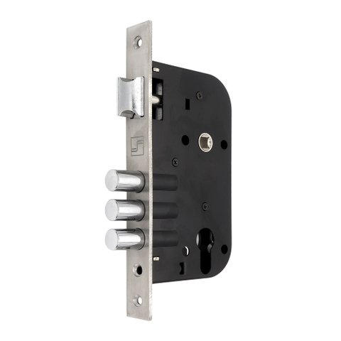 Fechadura de Segurança Fortezza F-5570-3 3 Pinos de Aço Anti-Mixa Cromada